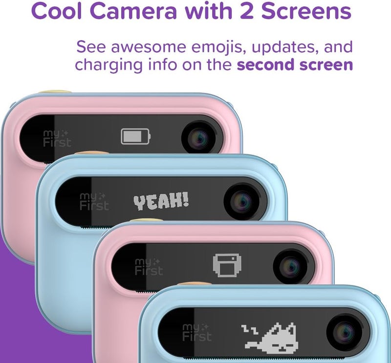 My First New Camera Insta 20 - Instant Print Digital Camera for Kids with 16MP Photos 1080P, 4-12 Years Old Girl Gift Ideas, Thermal Printing No Ink, Support Micro SD Card (Cotton Candy) - Image 5